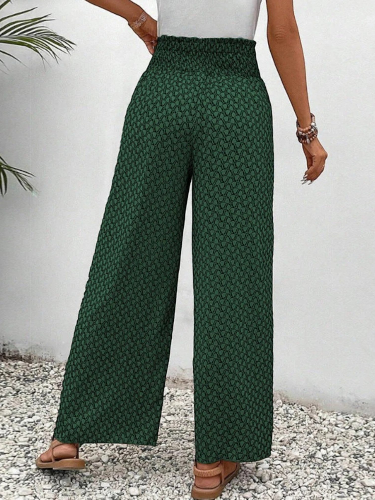 Adèle | Zomerbroek Met Wijde Pijpen | Hoge Taille