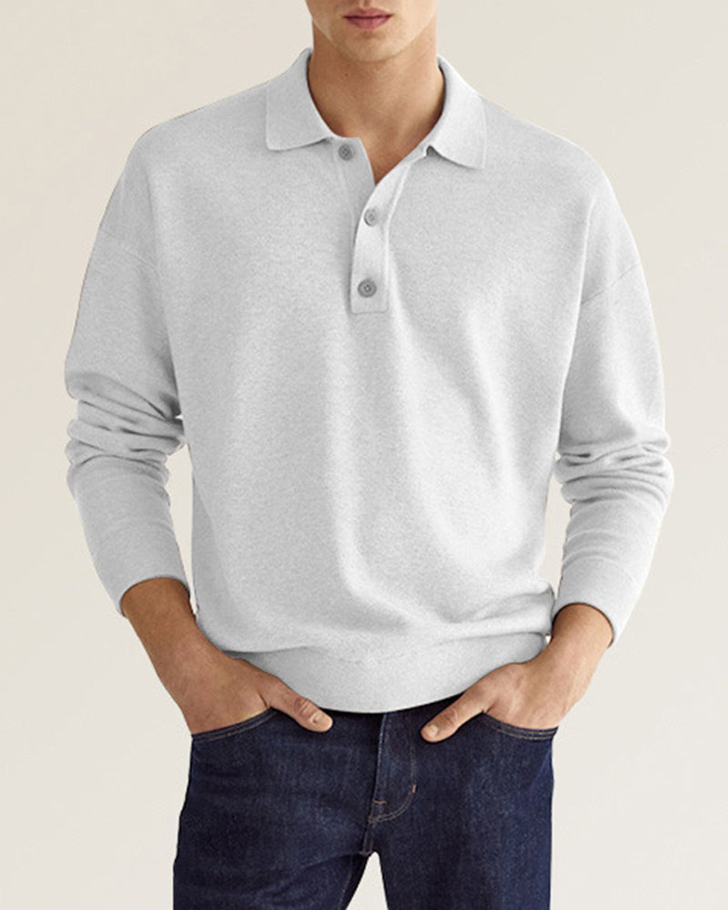 Klassieke Polo Met Lange Mouwen Heren