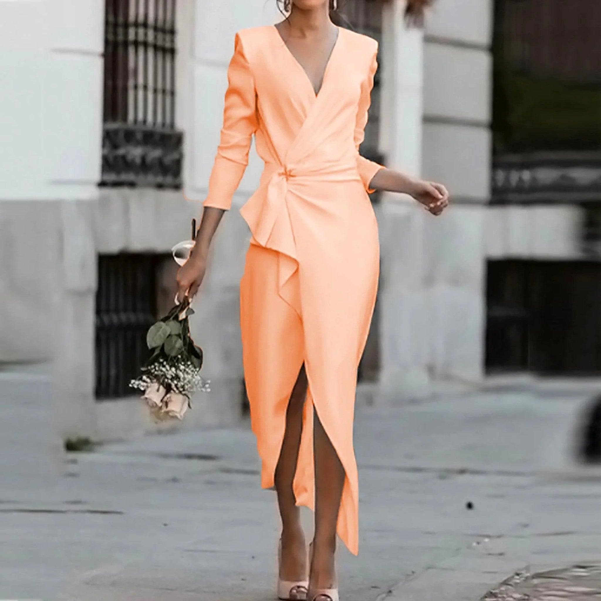 Amelia | Getailleerde Maxi Feestjurk