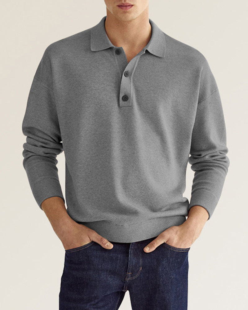 Klassieke Polo Met Lange Mouwen Heren