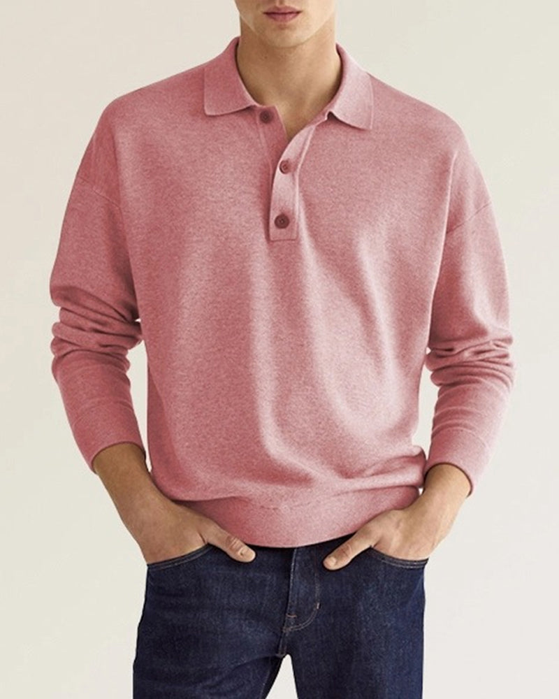 Klassieke Polo Met Lange Mouwen Heren