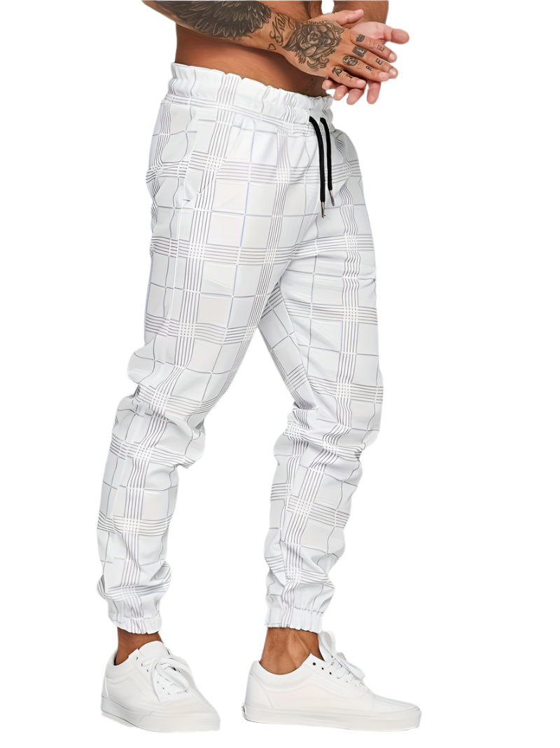 Xander - Trendy Geruite Joggingbroek Heren