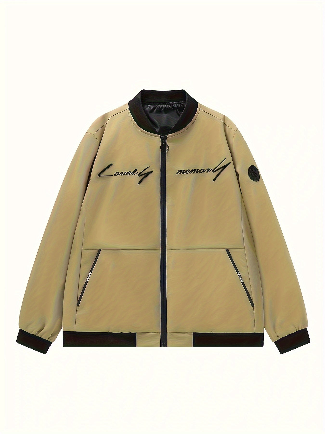 Slim Fit Bomberjas Voor Heren