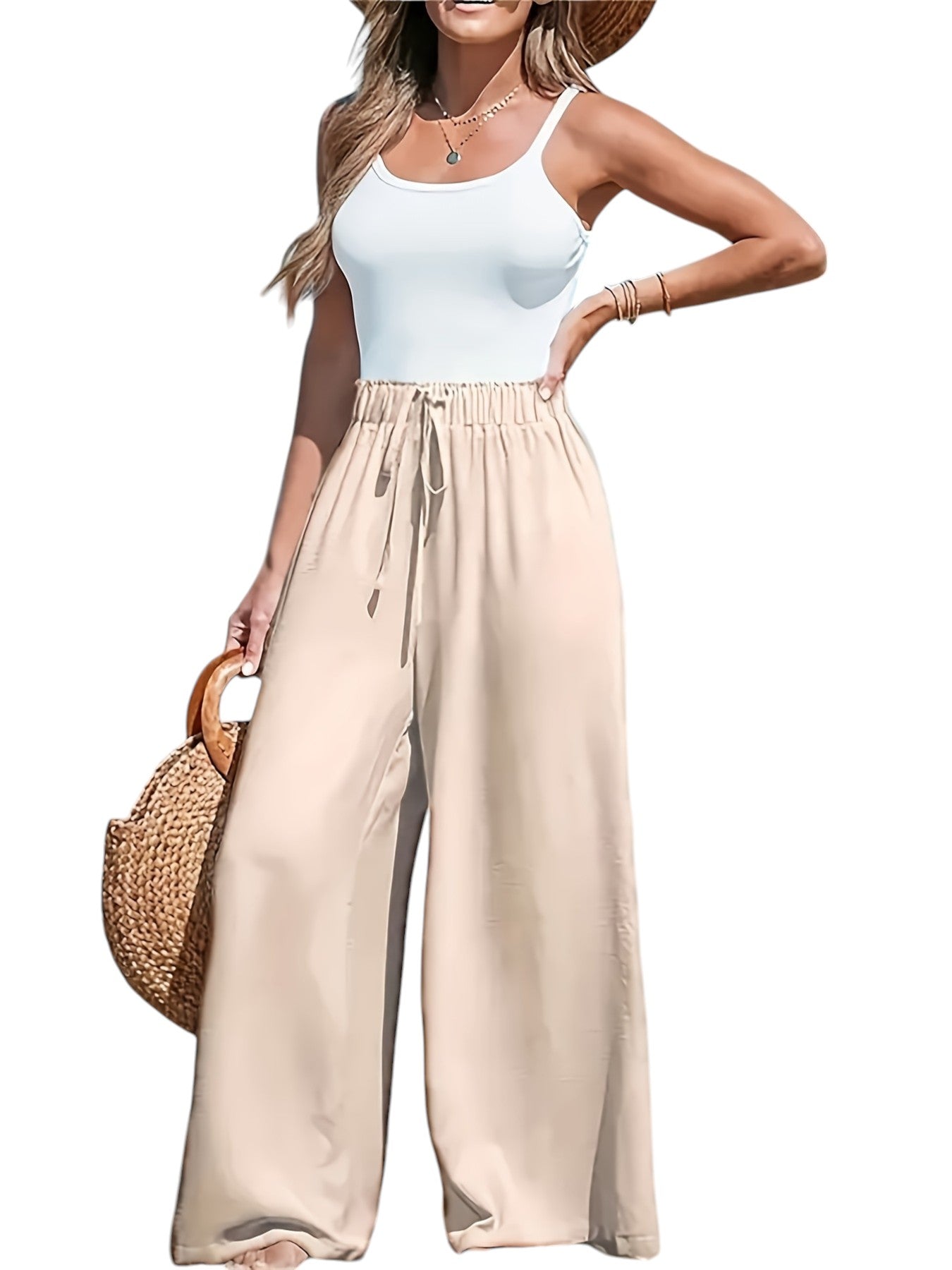 Zomer Broek Met Wijde Pijpen