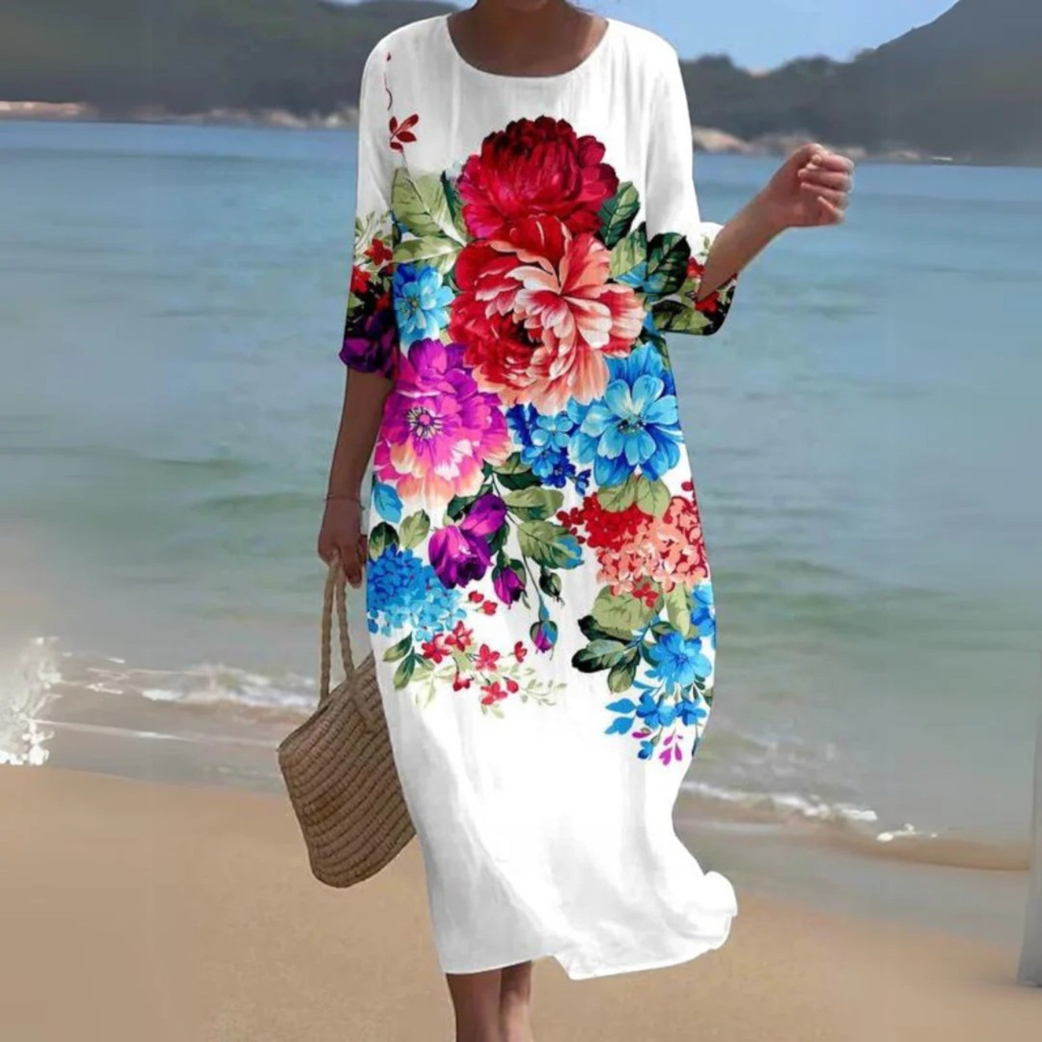 Amira | Zomerse Jurk Met Bloemenprint | Maxi