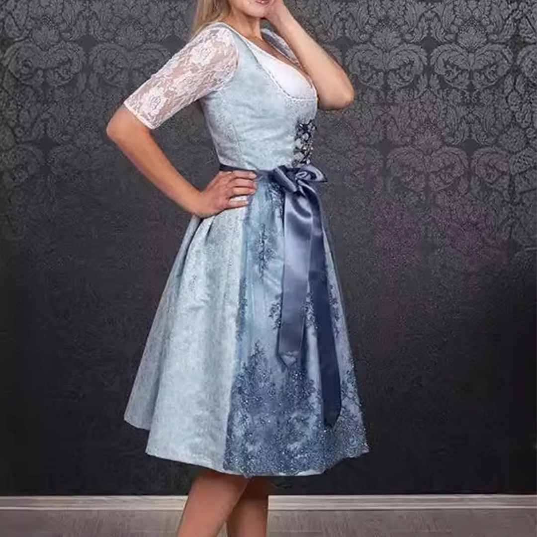 Klassieke Oktoberfest Dirndljurk | Geborduurd
