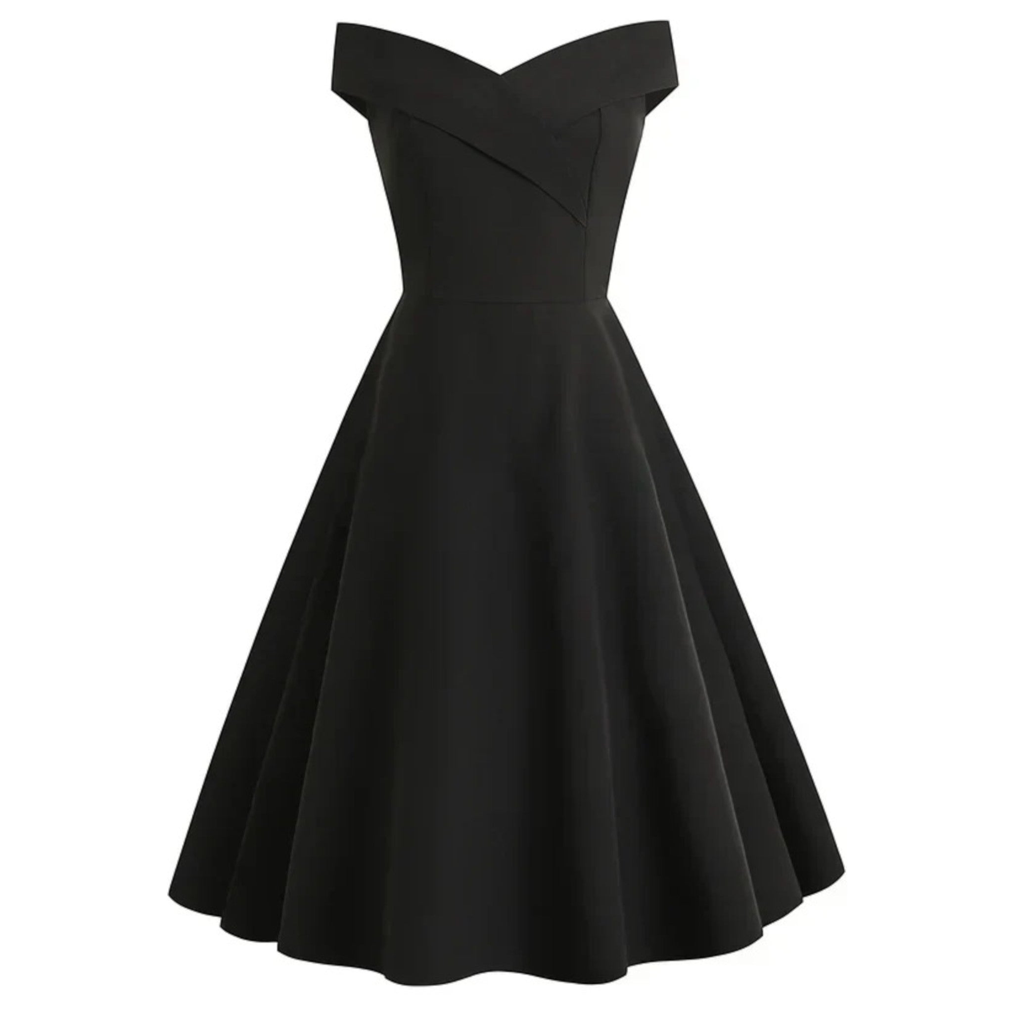Lilou | Off-shoulder Cocktailjurk | Midi