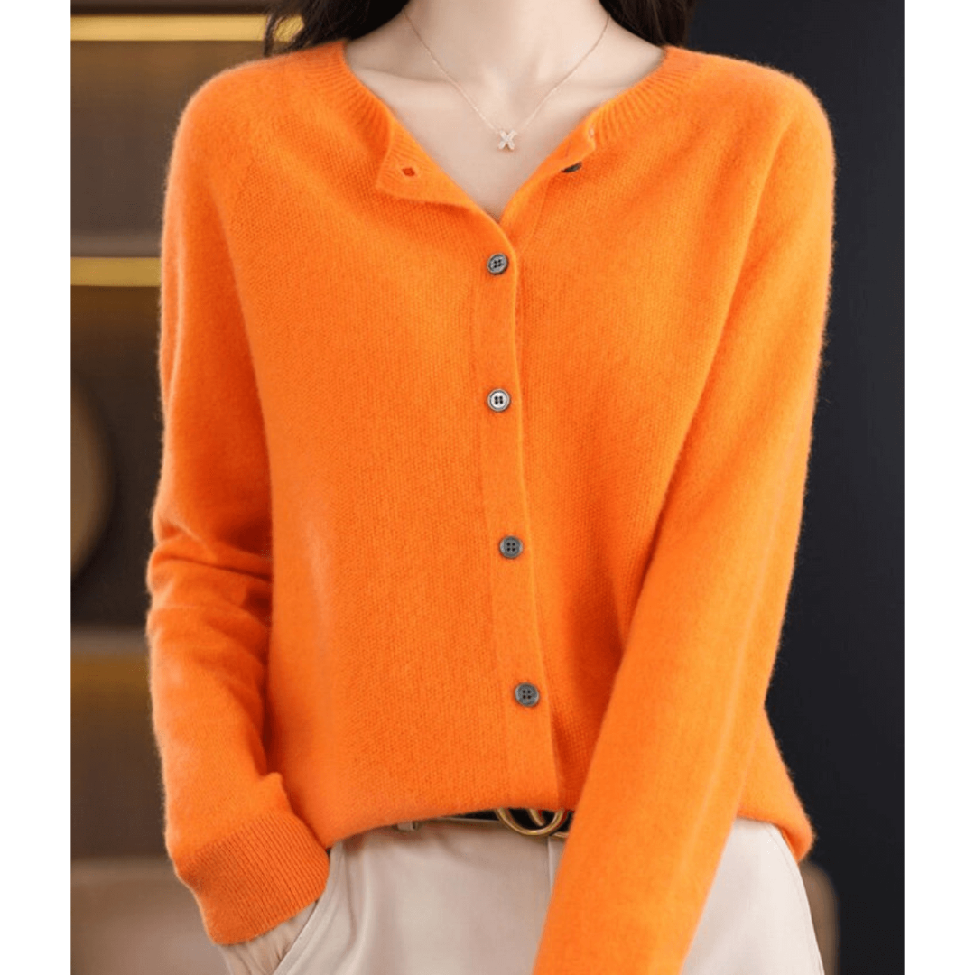 V-hals Vest Met Knoopsluiting | Lange Mouwen