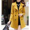 Chaveli - Chique Getailleerde Dames Trenchcoat lange trenchcoat damesjas met knopen 