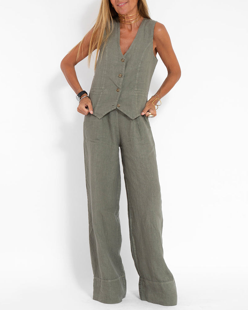 2-Delige Set Top & Wijde Broek