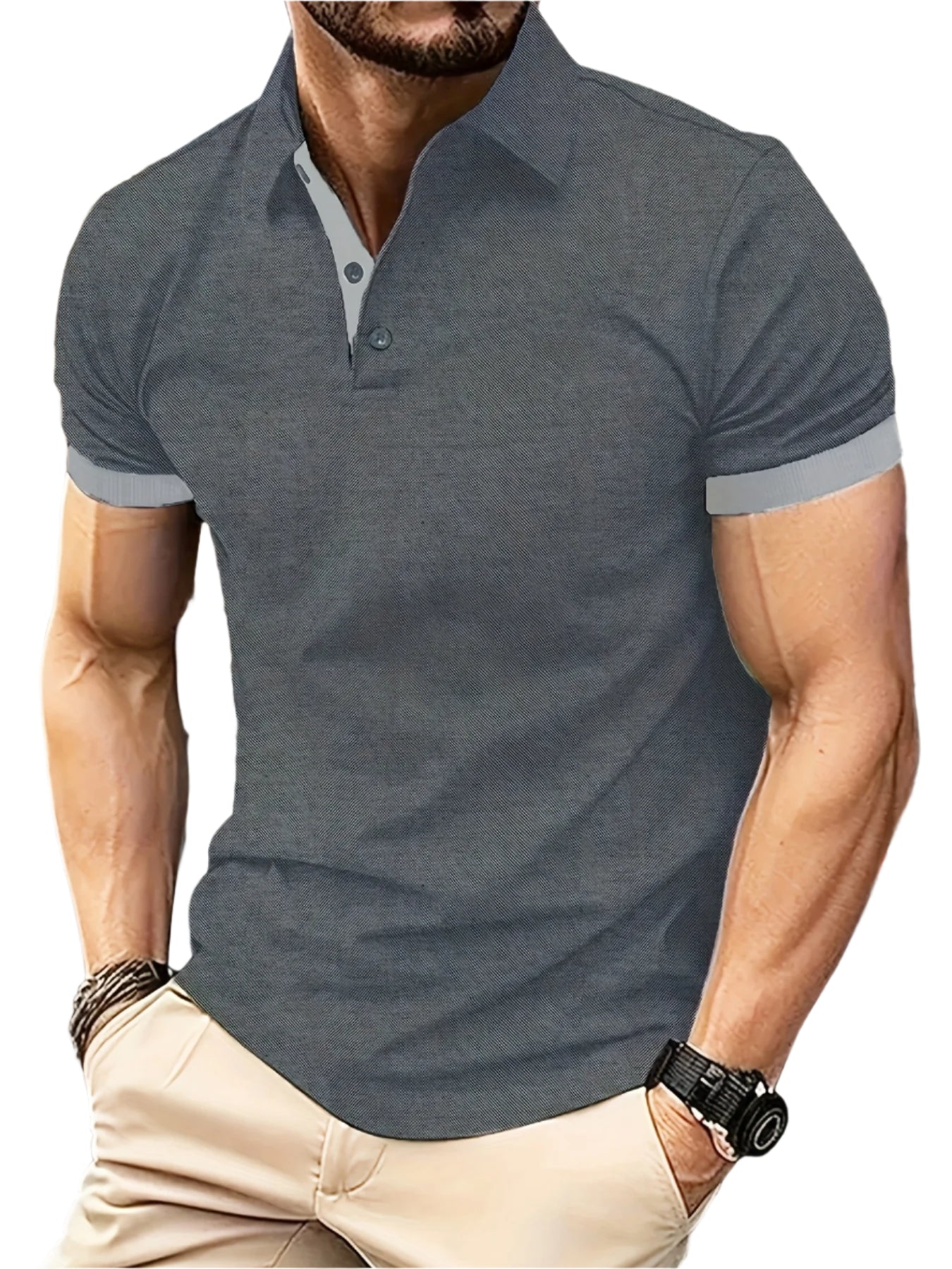 Premium Heren Polo Shirt Korte Mouwen