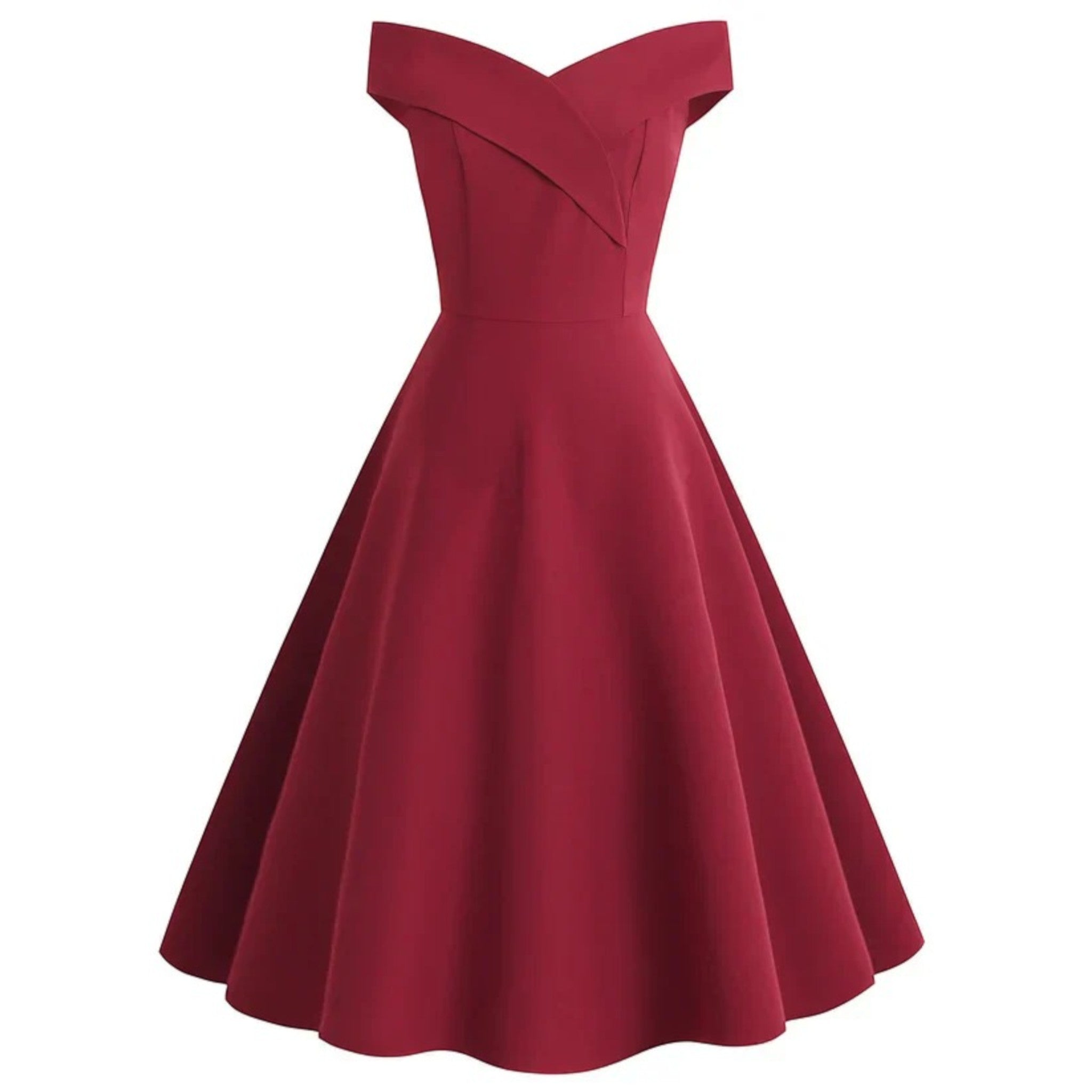 Lilou | Off-shoulder Cocktailjurk | Midi