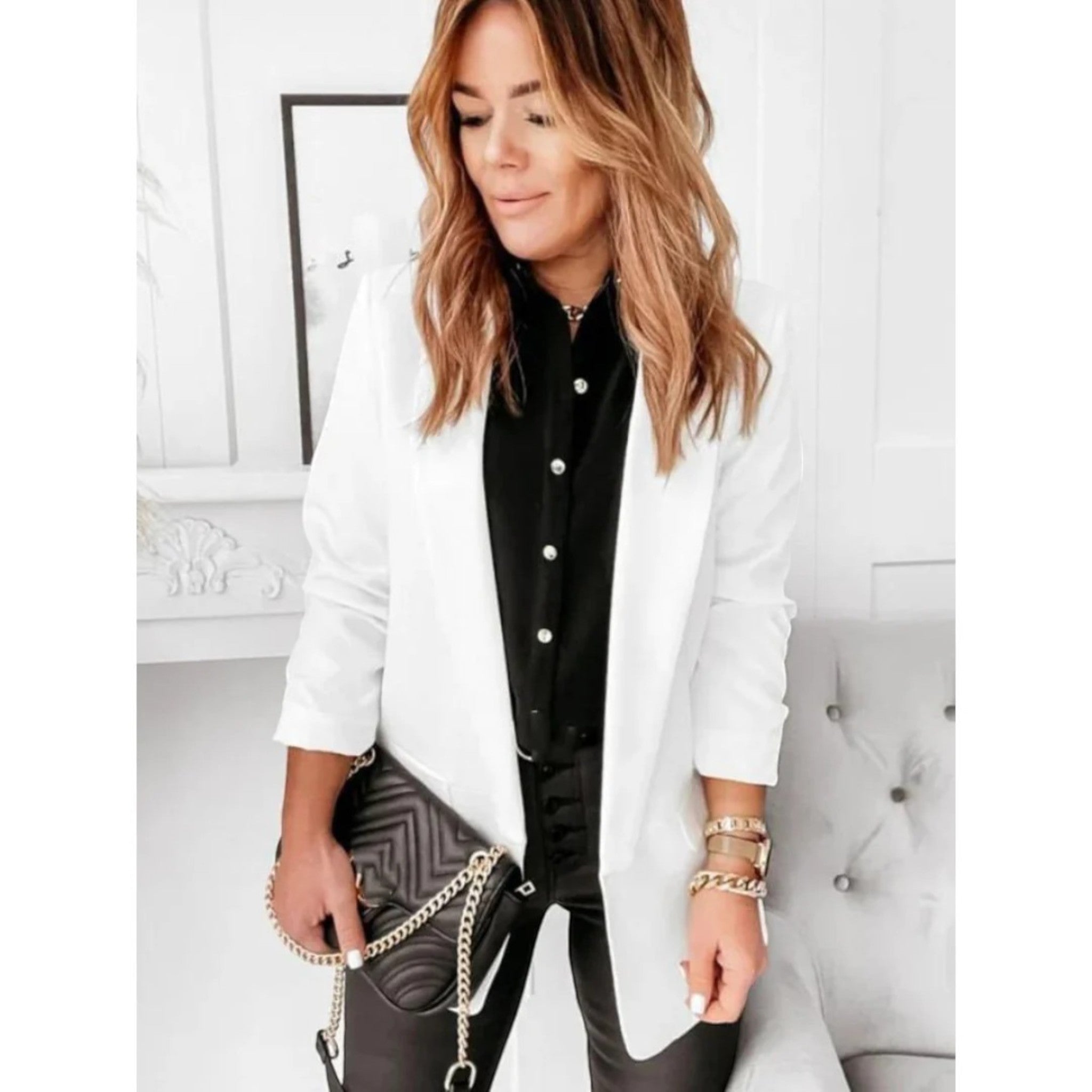 Dana | Stijlvolle Blazer Met Open Voorkant