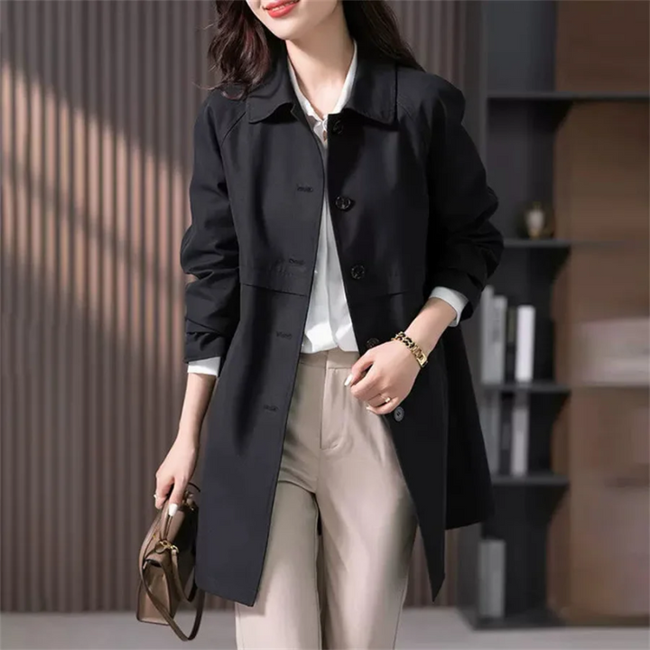 Julia - Getailleerde Trenchcoat Kort Dames