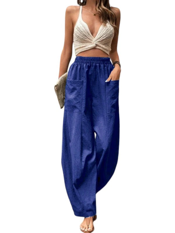 Wijde Dames Broek Met Stretch