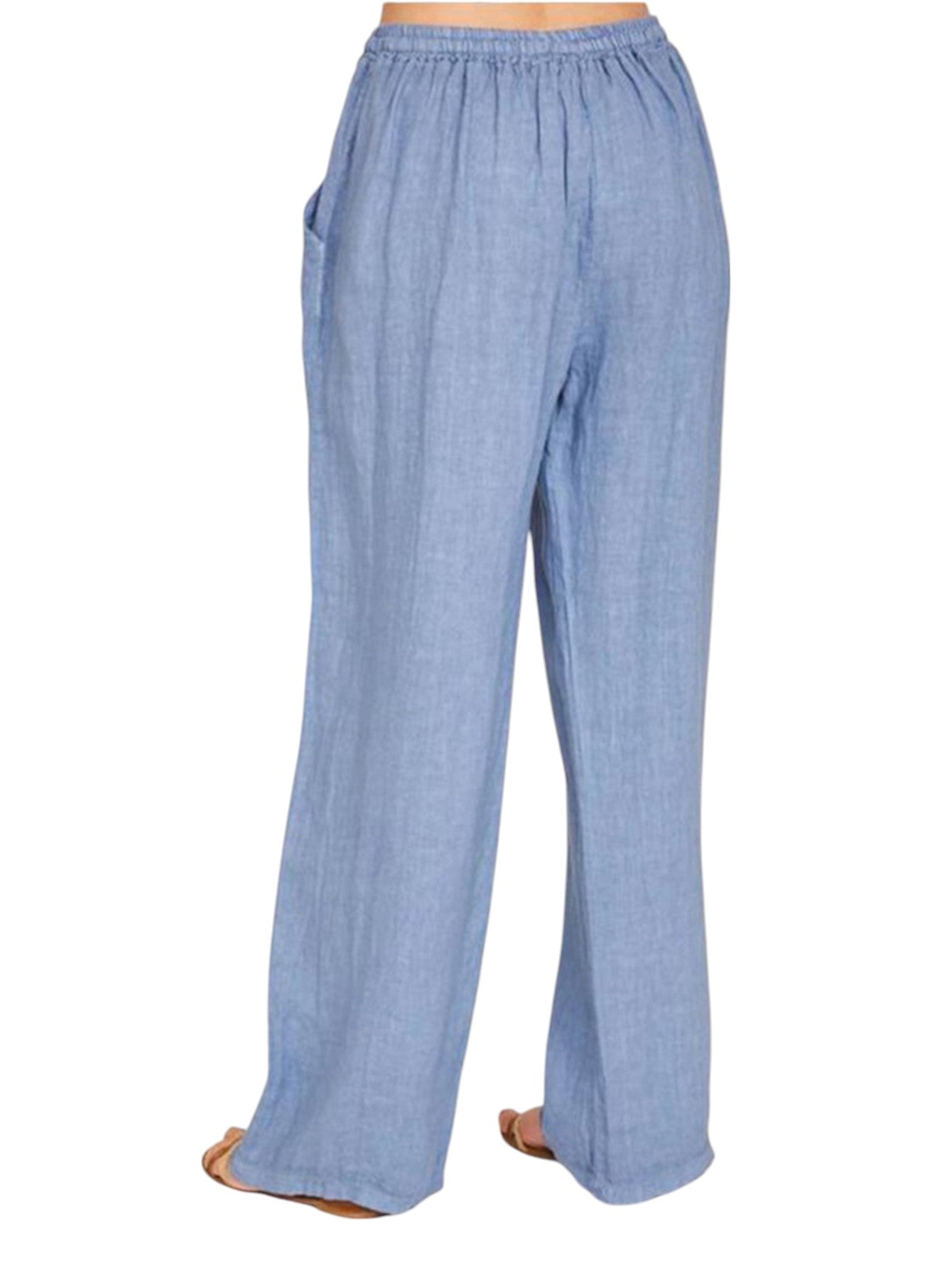Wijde Dames Broek Met Hoge Taille