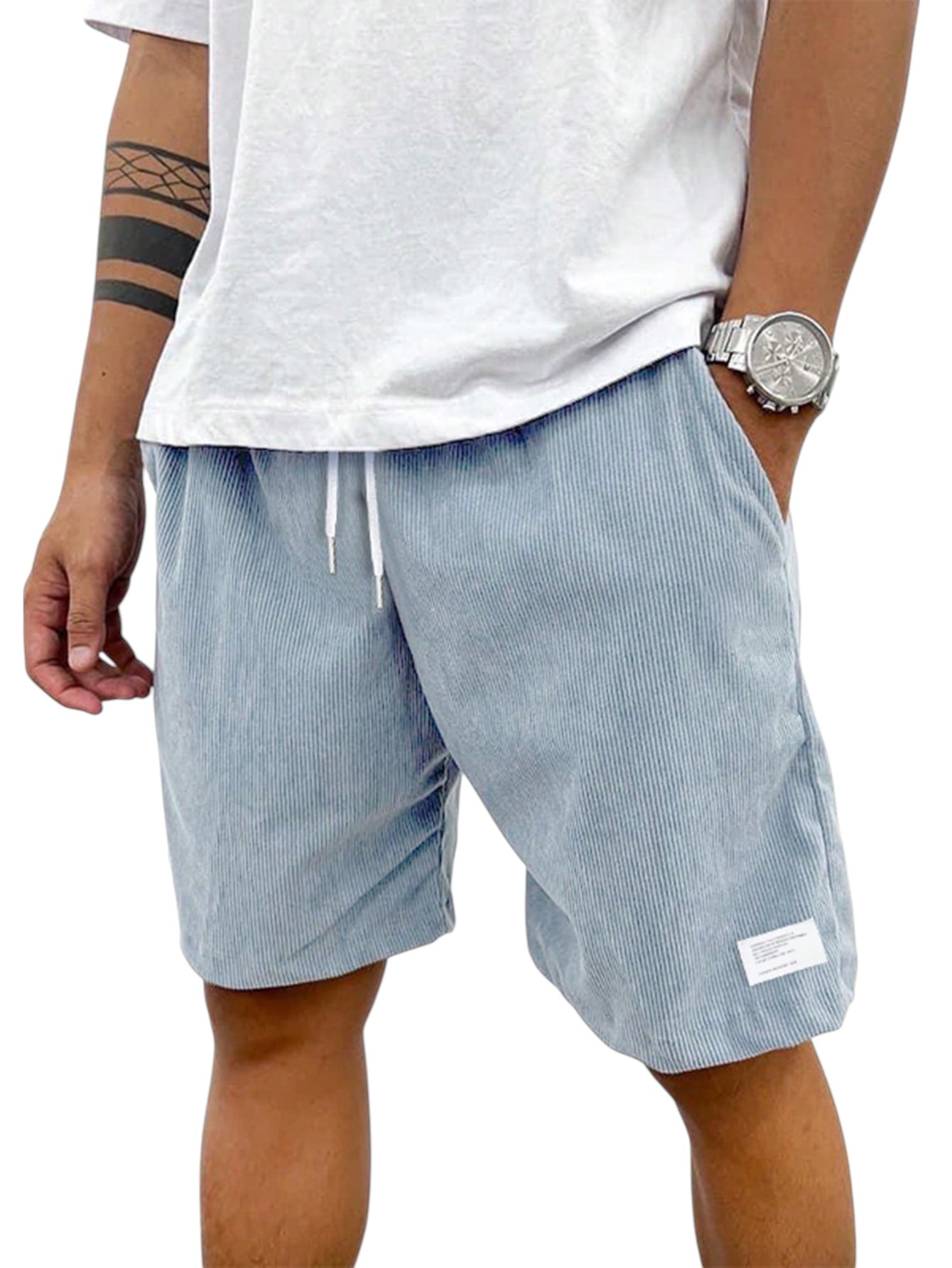 Zachary - Casual corduroy shorts voor heren