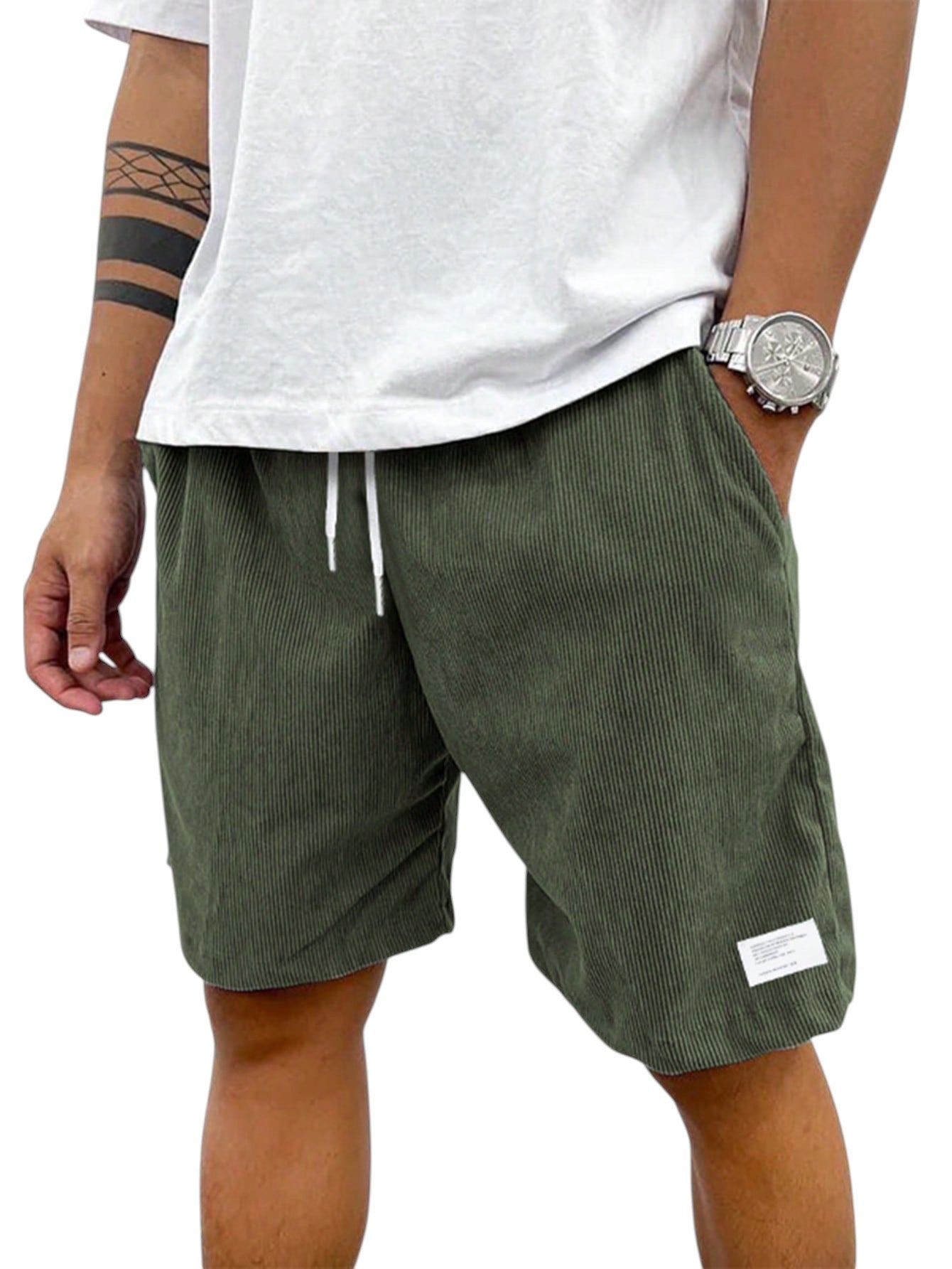 Zachary - Casual corduroy shorts voor heren
