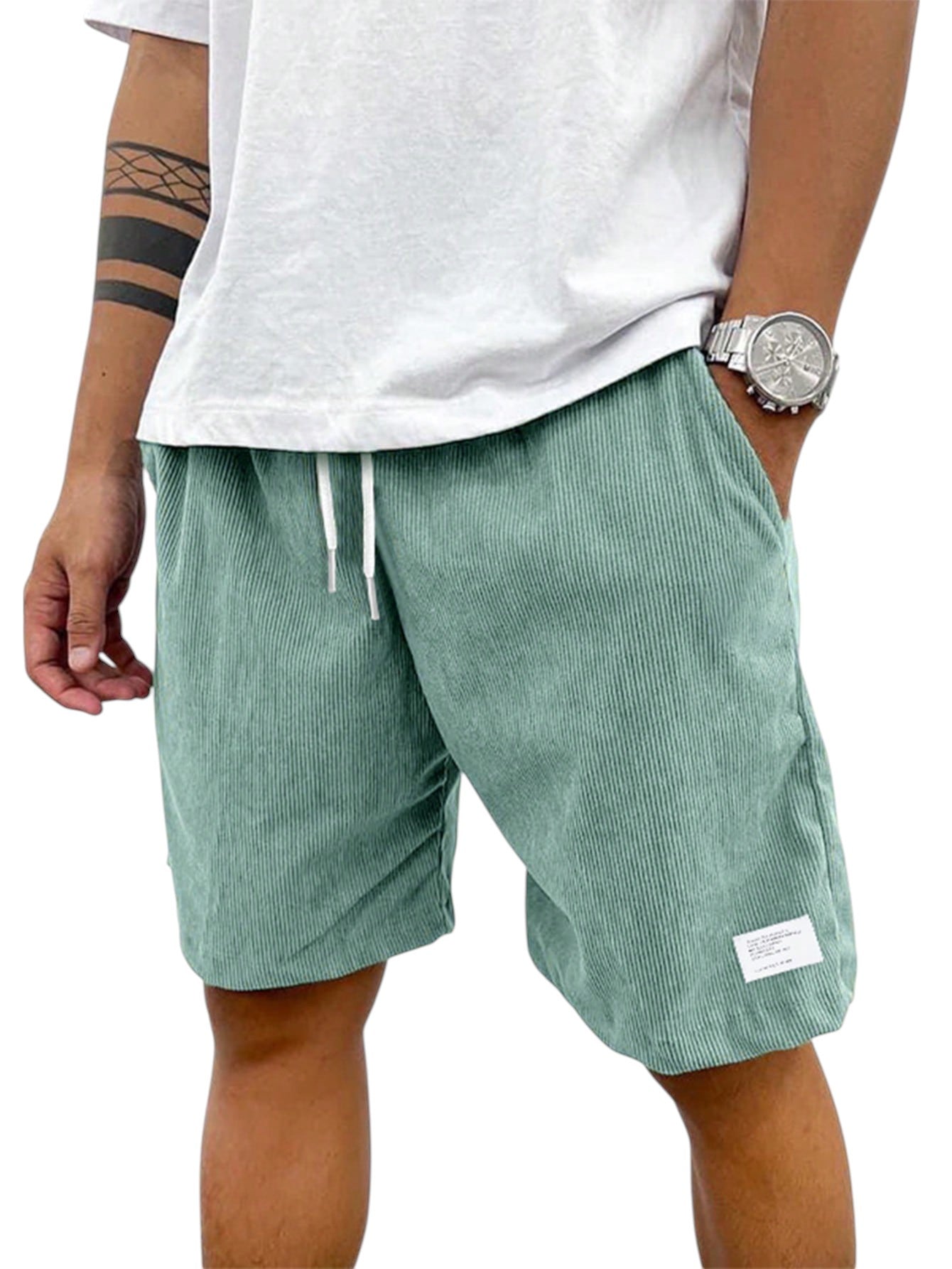 Zachary - Casual corduroy shorts voor heren