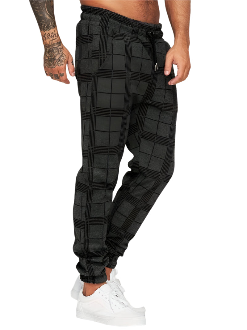 Xander - Trendy Geruite Joggingbroek Heren