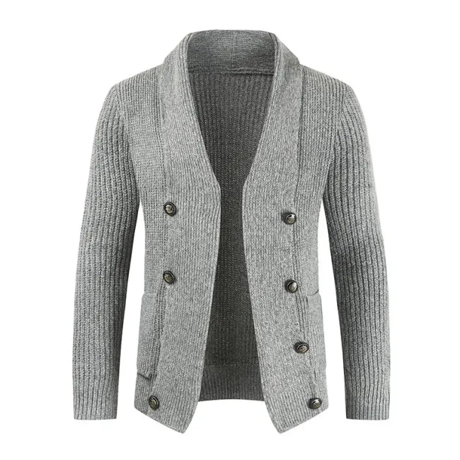 Warm Heren Vest Met Knopen