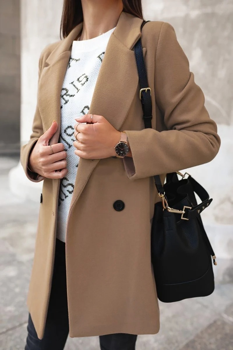 Valeria - Getailleerde Trenchcoat Damesjas Kort