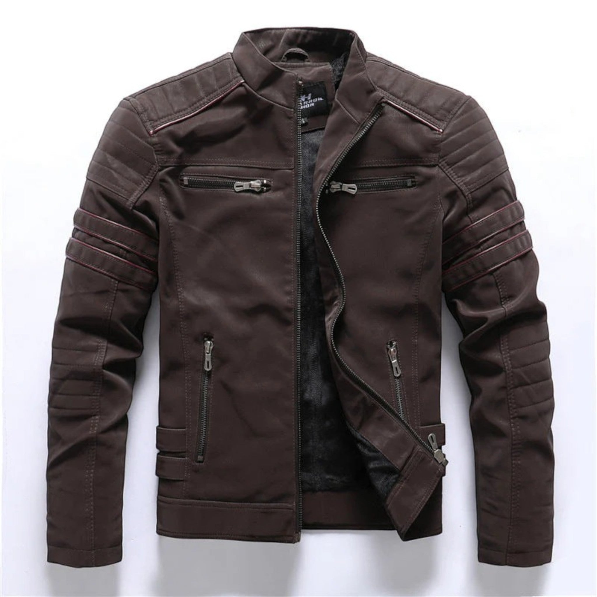 Victor | Stijlvolle Heren Motorjas | Ritssluiting