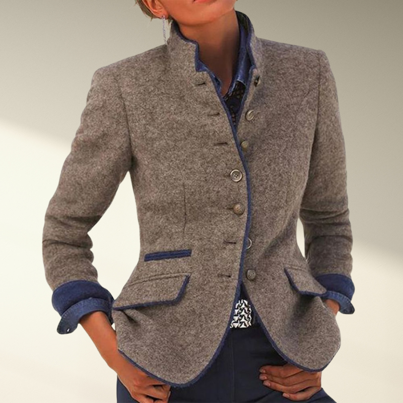 Gestructureerde Blazer Voor Dames