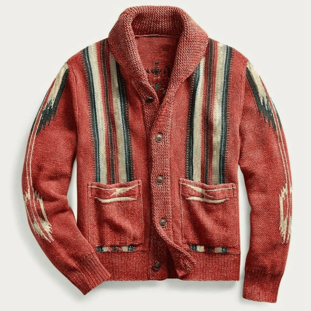Jacquard Wollen Heren Vest - Maeve