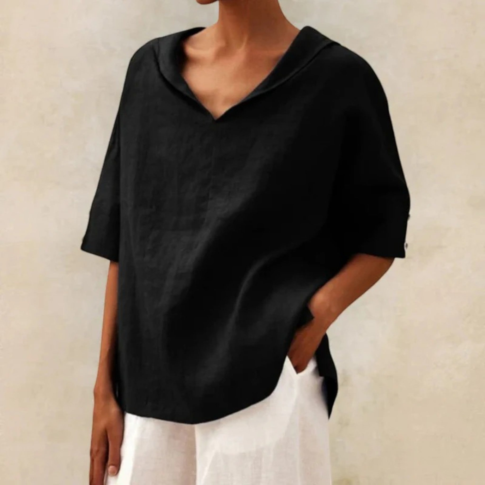 Lorena | Blouse Met V-hals | Lichtgewicht