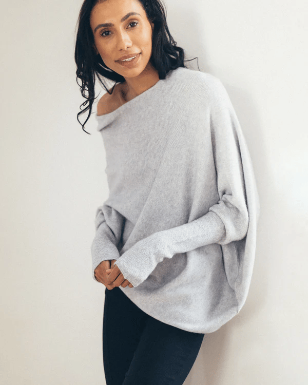 Stijlvolle Off Shoulder Trui Losse Pasvorm