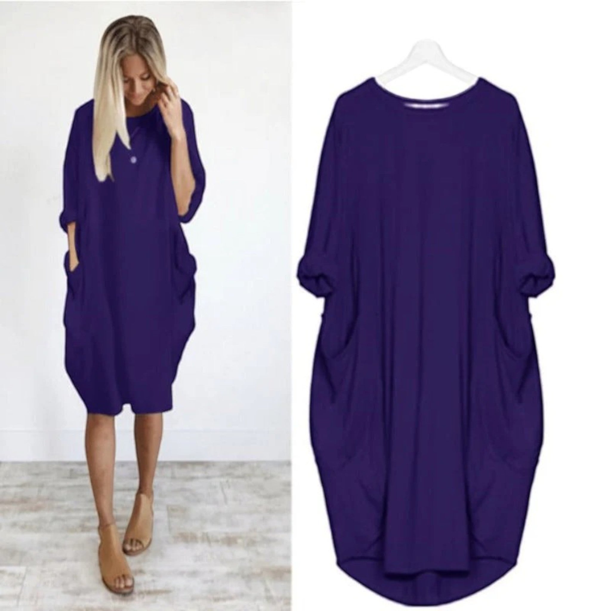 Elisa | Blousejurk Met Ronde Hals  | Oversized