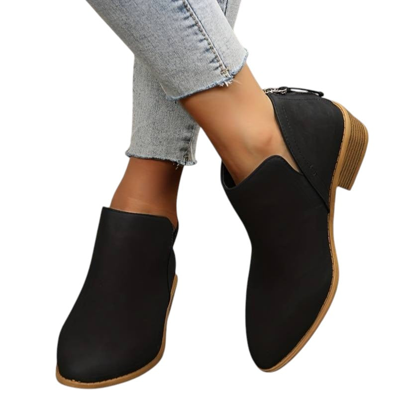 Mona - Suede Enkellaarsjes Dames