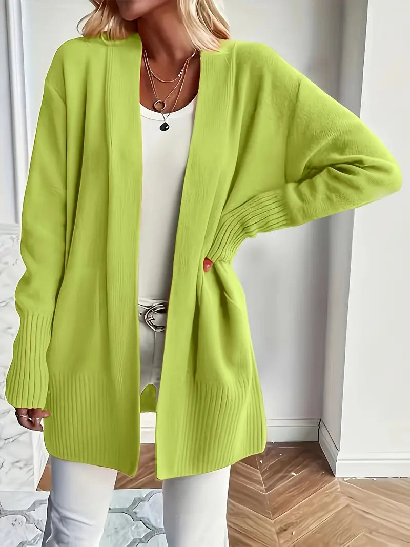 Gebreid Vest Met Open Voorkant Voor Dames