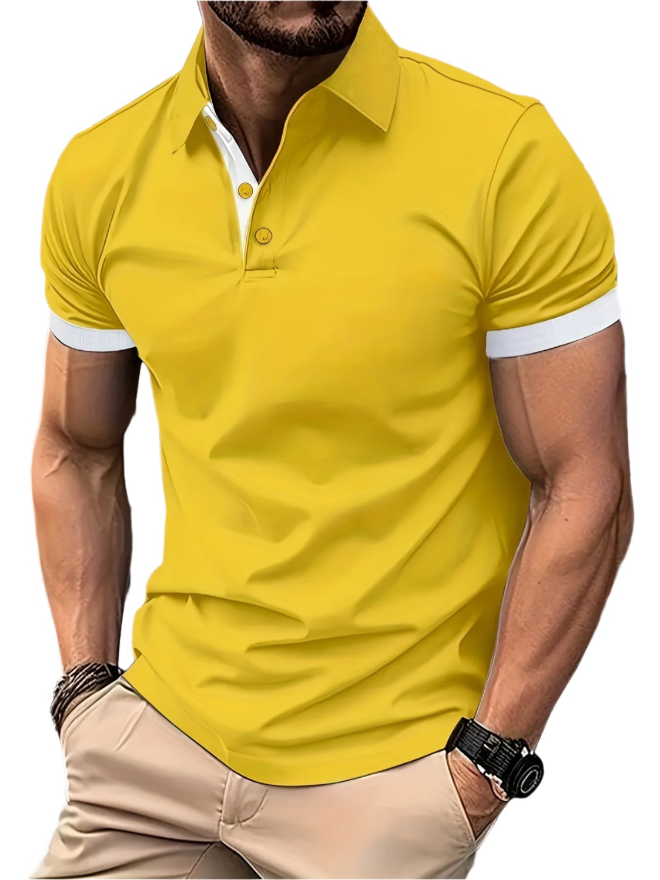 Premium Heren Polo Shirt Korte Mouwen