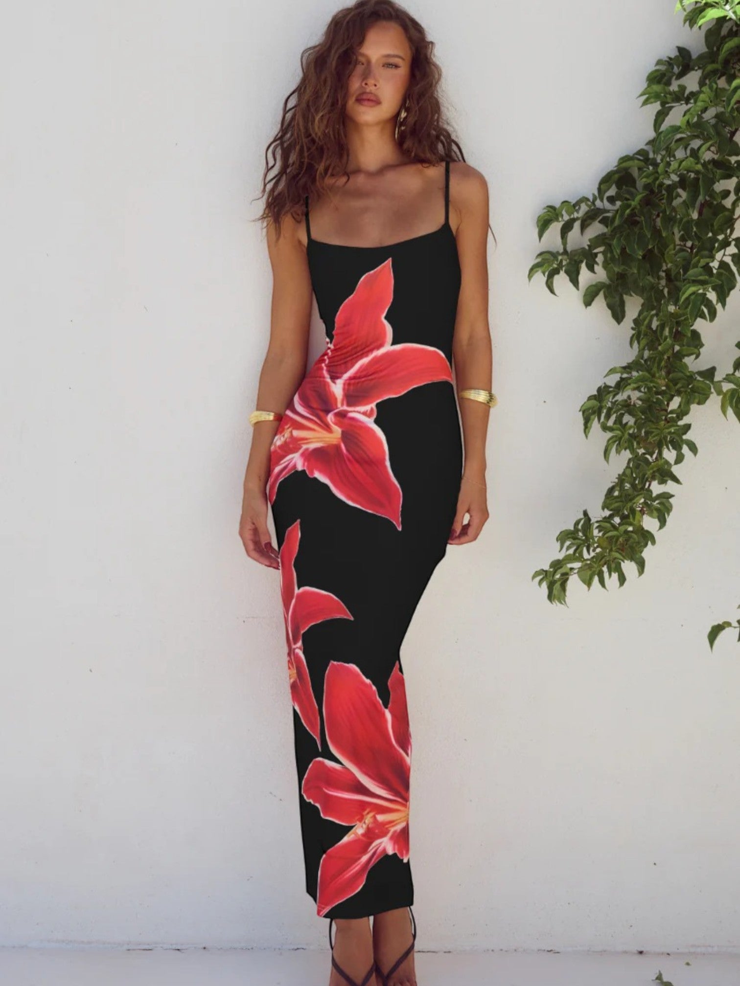 Angeli | Stijlvolle Maxi Zomerjurk Met Bloemenprint