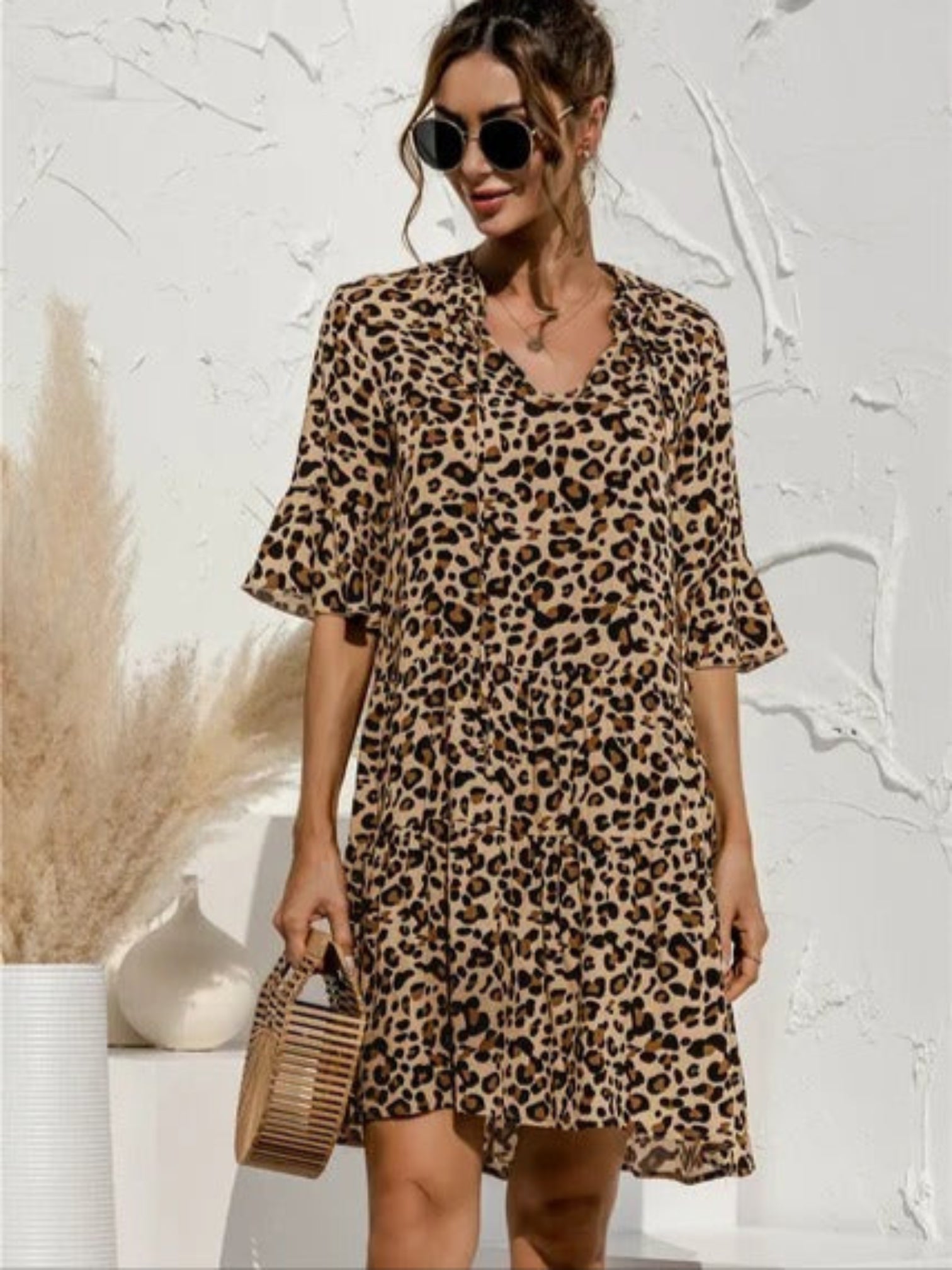 Amélie | Zomerjurk Met Bloemenprint | Mini