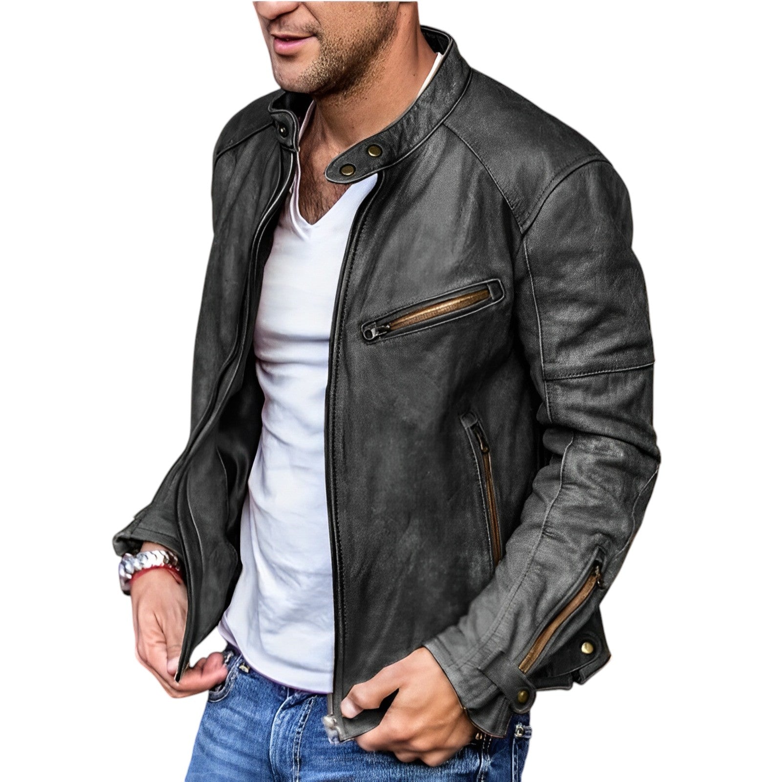 Dennis - Casual Leren Heren Jack