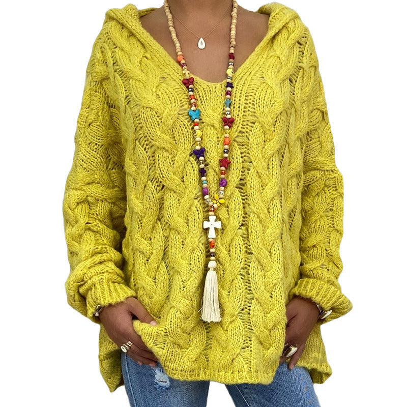 Vintage Gebreid Vest Met Capuchon - Leonie