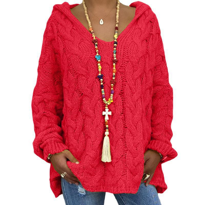 Vintage Gebreid Vest Met Capuchon - Leonie