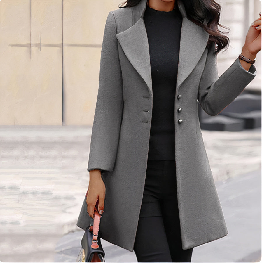 Evora - Lange Dames Trenchcoat Jas