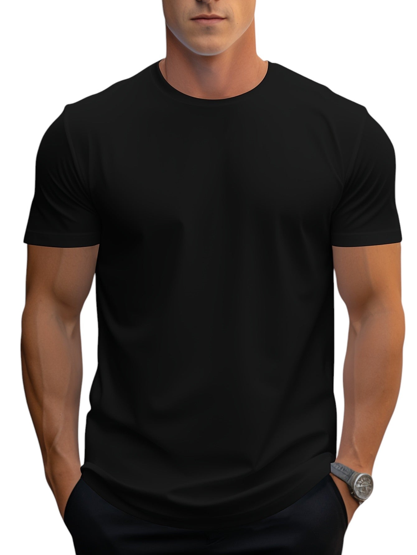Heren Basic T-shirt Regular Fit