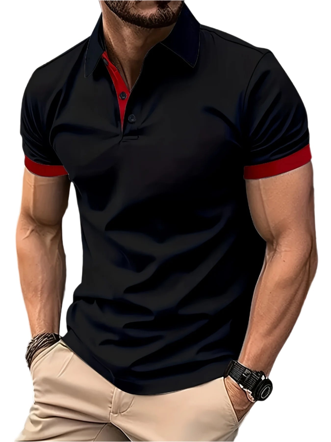 Premium Heren Polo Shirt Korte Mouwen