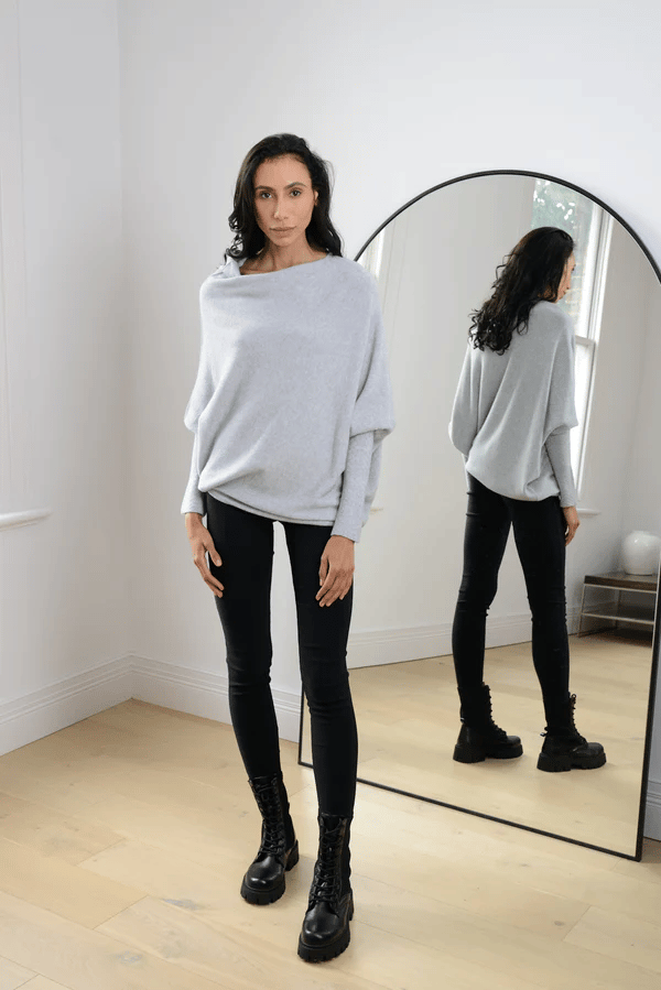Stijlvolle Off Shoulder Trui Losse Pasvorm