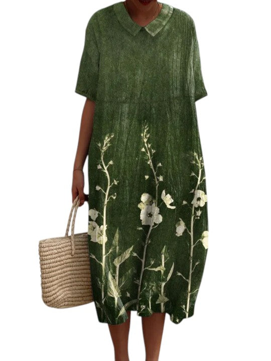 Dames Zomerjurk Met Bloemenprint