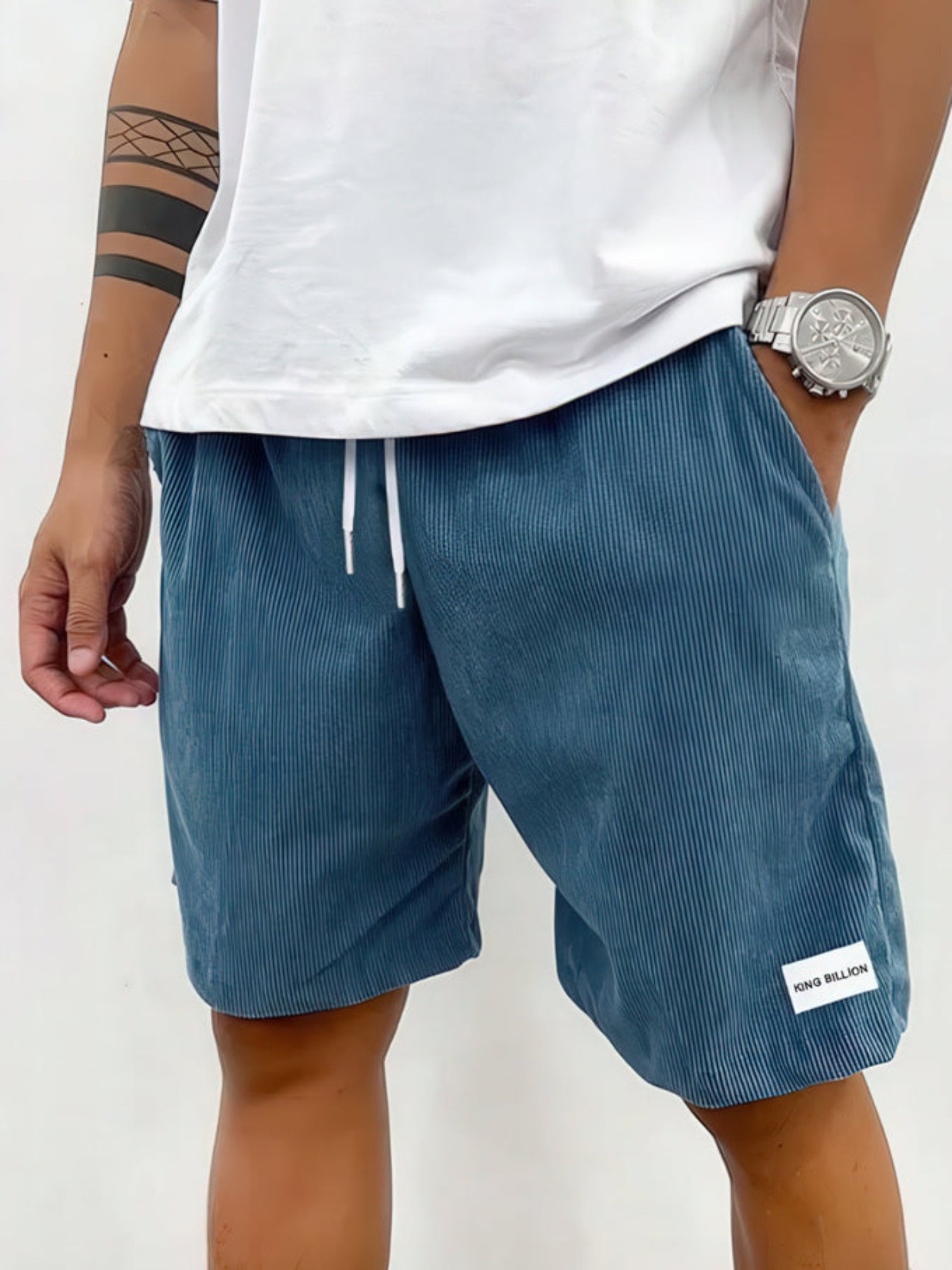 Roman | Heren Casual Corduroy Shorts