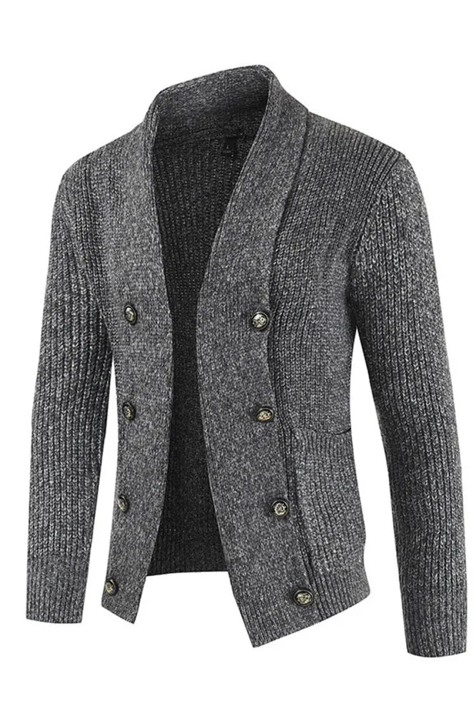 Warm Heren Vest Met Knopen