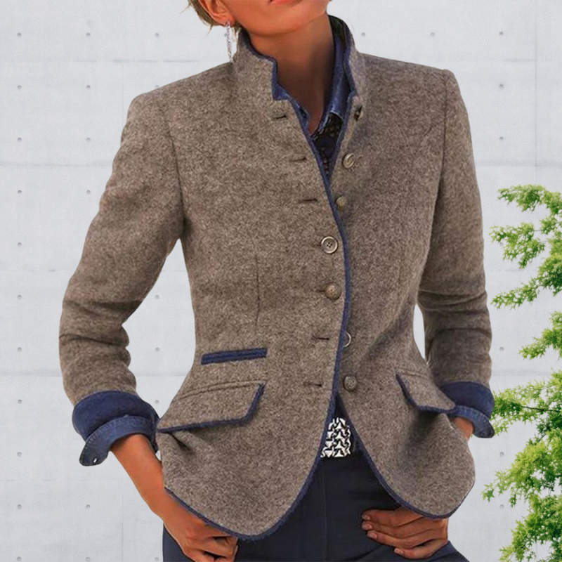Gestructureerde Blazer Voor Dames