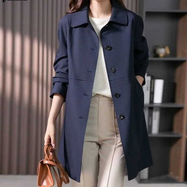 Julia - Getailleerde Trenchcoat Kort Dames