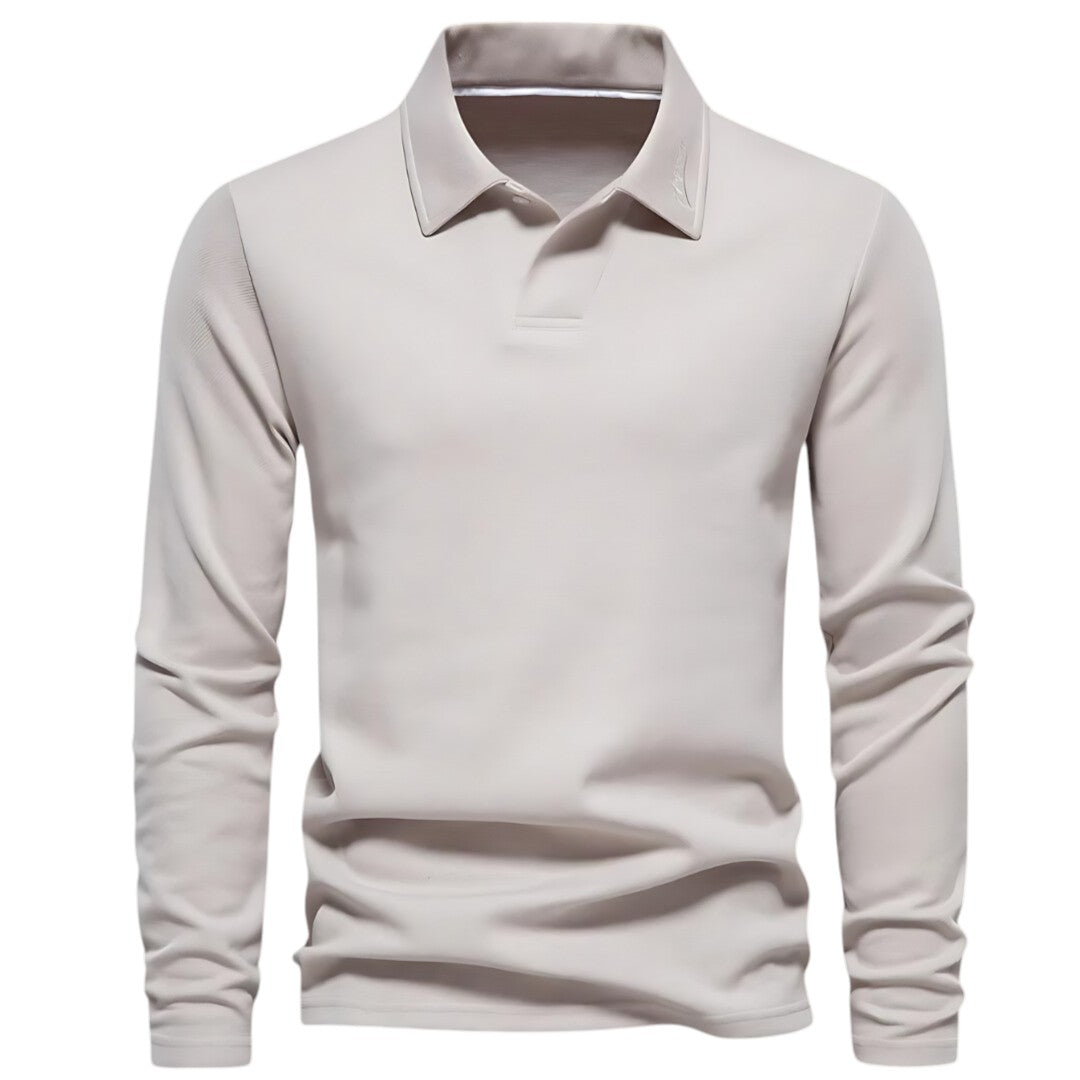 Lauren - Casual Heren Polo Met Lange Mouwen